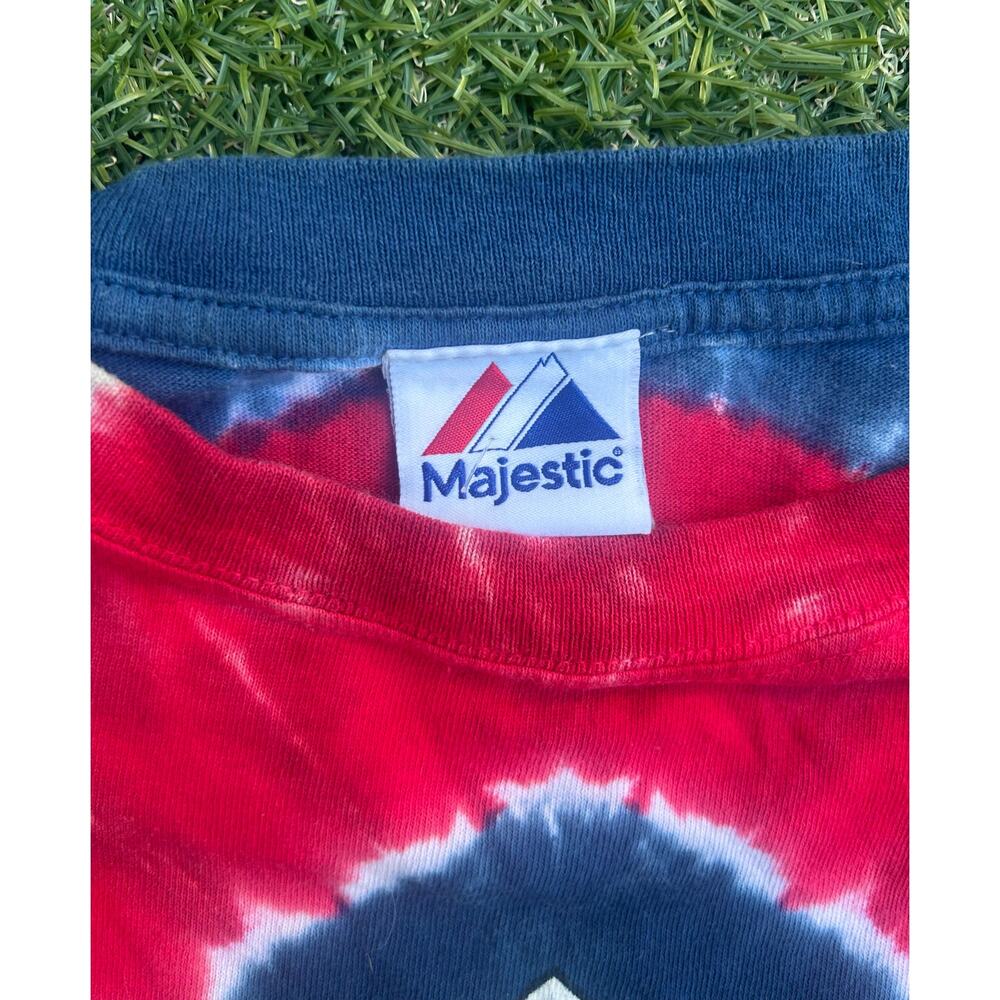 Boston Red Sox Tie Dye T-Shirt Majestic MLB Graphic Tee - Picture 3 of 4